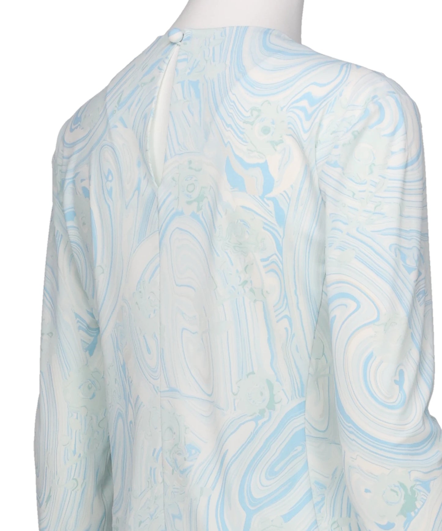 MARBLE PRINT JERSEY LONG SLEEVE TOP