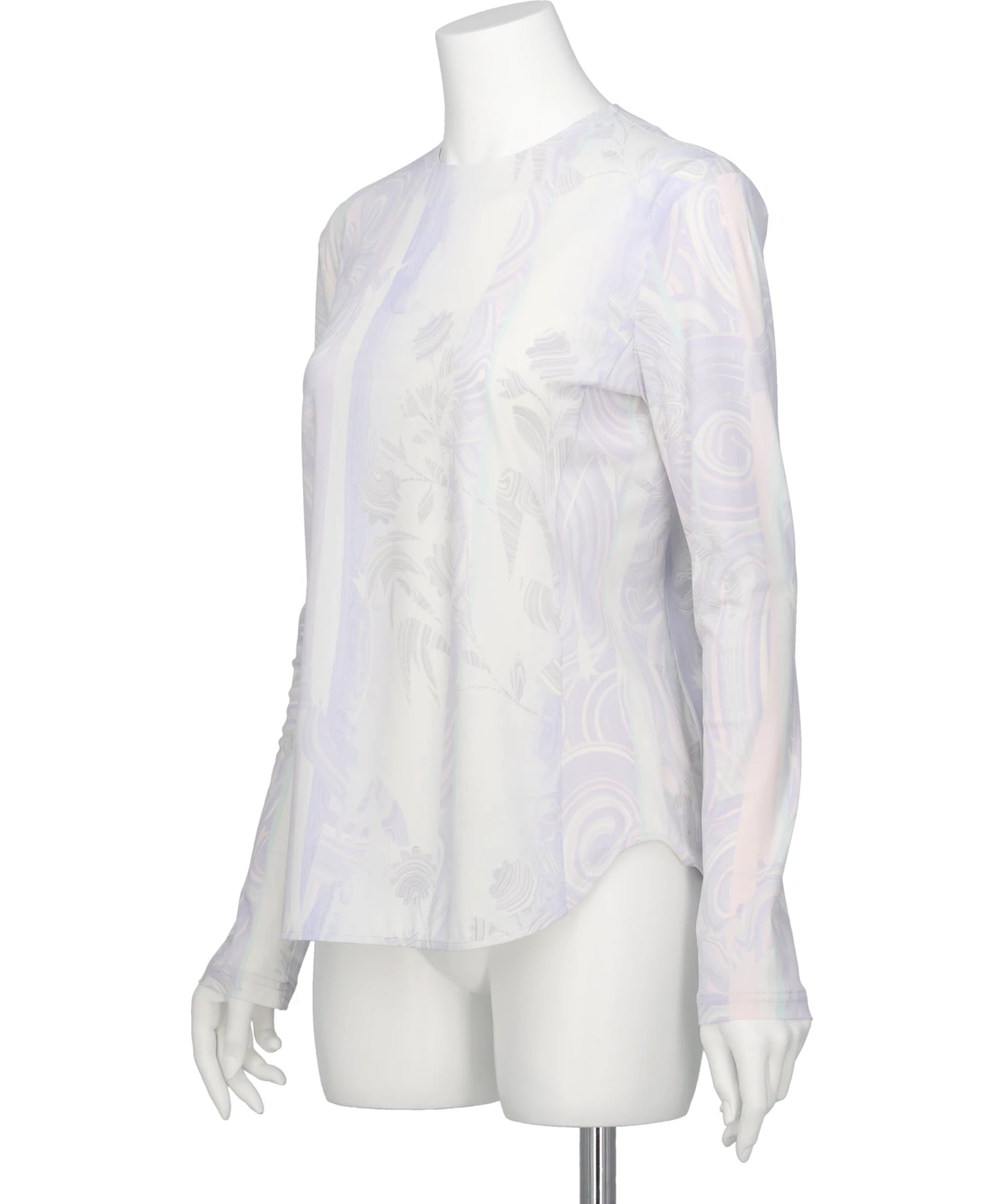 トップス mame kurogouchi marble print jersey top Mame Kurogouchi(マメクロゴウチ) 2026SS MARBLE PRINT JERSEY LONG