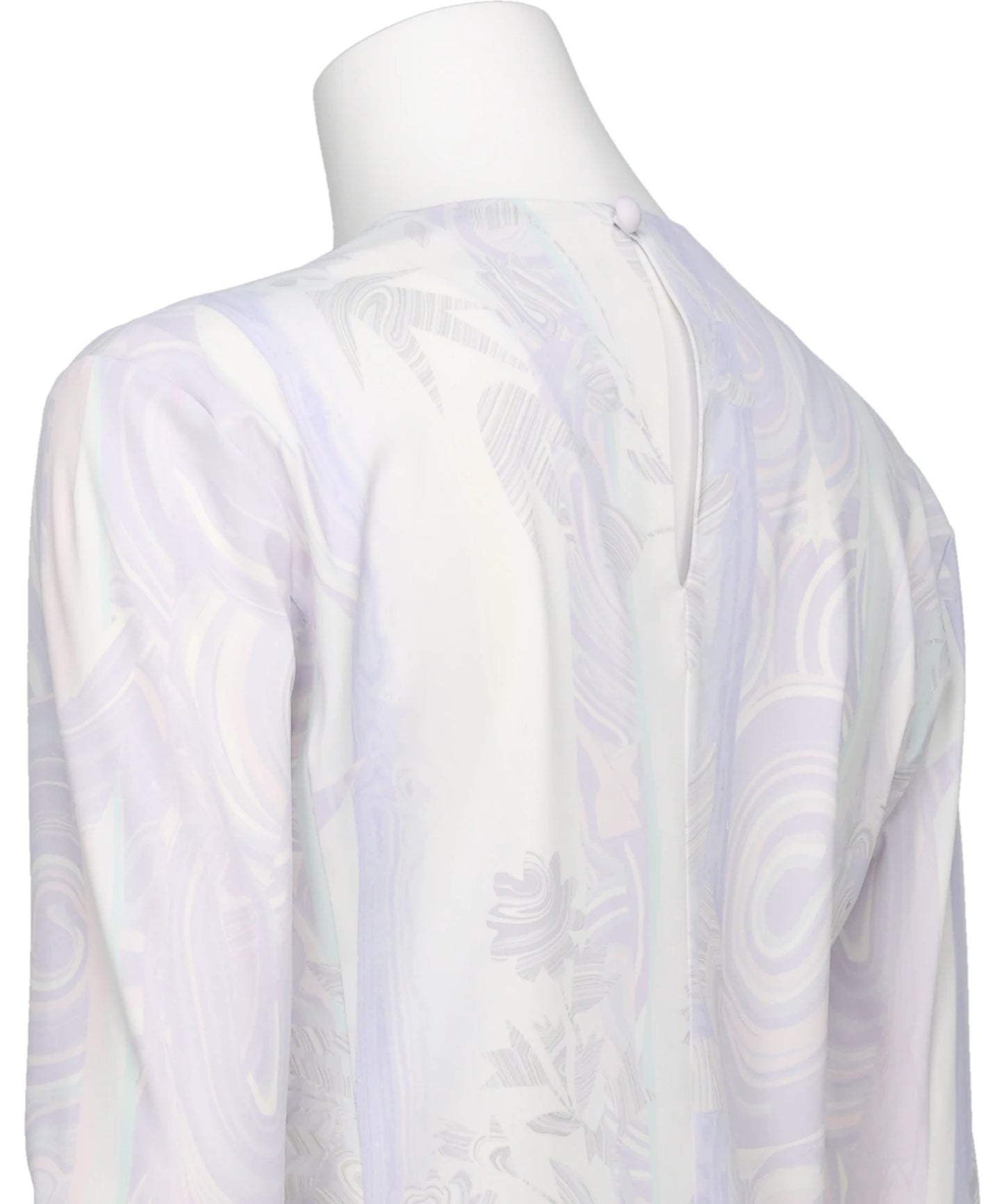 MARBLE PRINT JERSEY LONG SLEEVE TOP