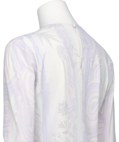 Mame Kurogouchi(マメクロゴウチ) 2026SS MARBLE PRINT JERSEY LONG