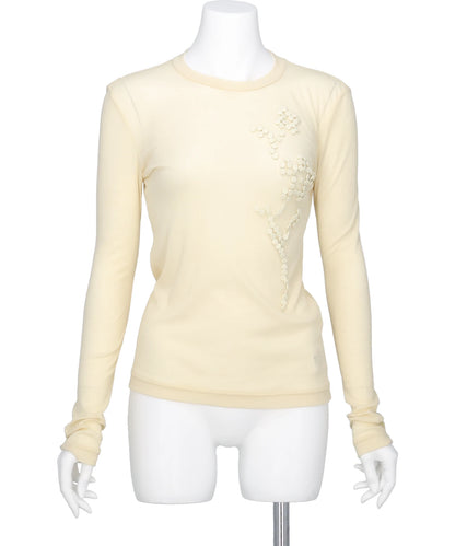 riv nobuhiko(リブノブヒコ) 2026SS POSY EMBROIDERY TOP TPSS260601