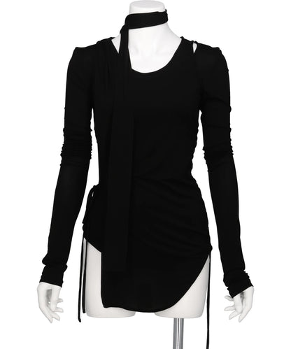 mukcyen(ムッシャン) 2026AW SKIN WRAP CORE TOP M269TS06