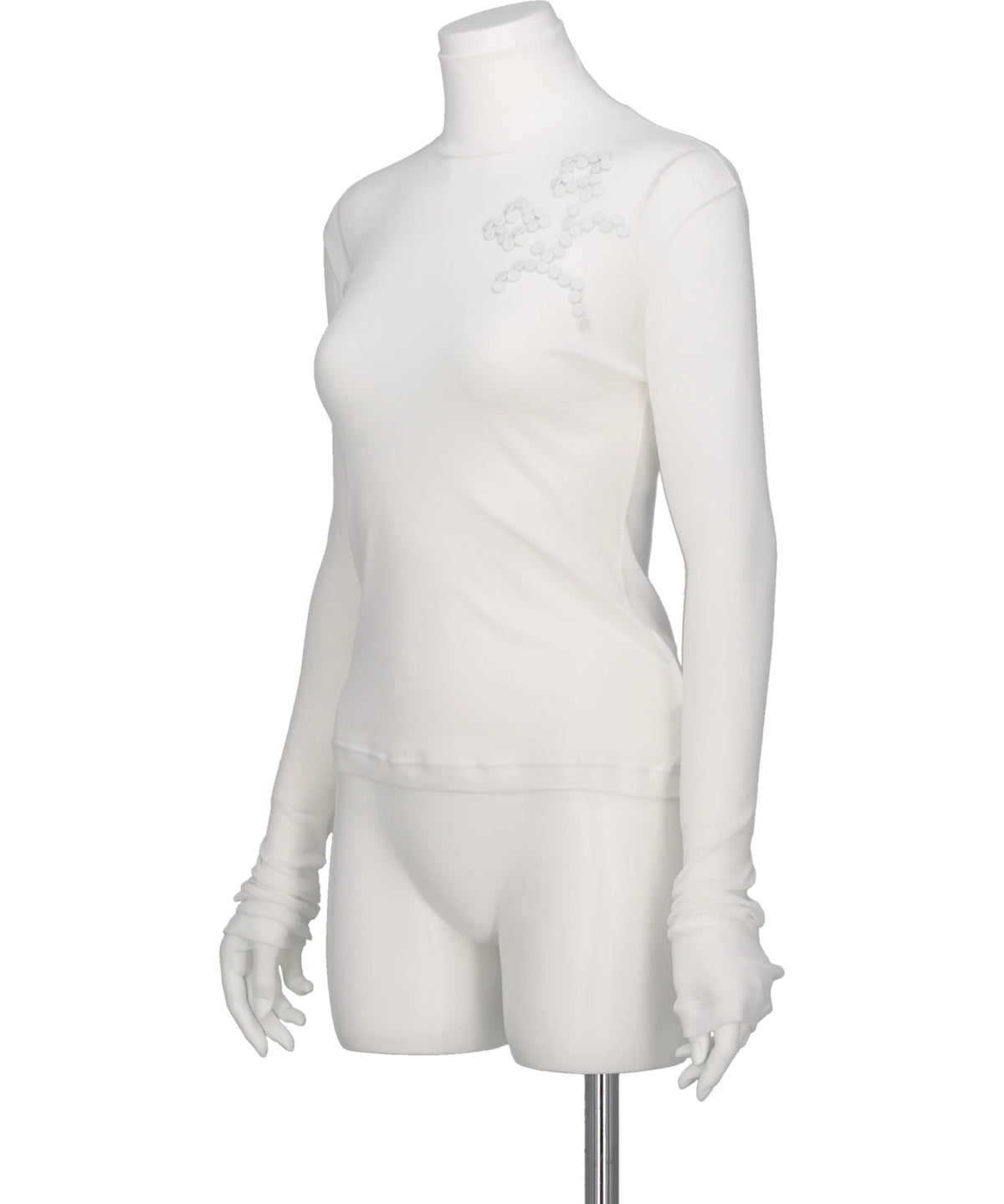 CELIA HIGH NECK EMBROIDERY TOP