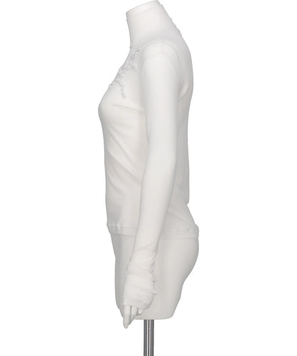 CELIA HIGH NECK EMBROIDERY TOP