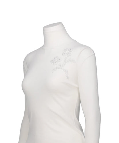 CELIA HIGH NECK EMBROIDERY TOP