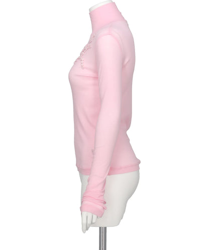 CELIA HIGH NECK EMBROIDERY TOP