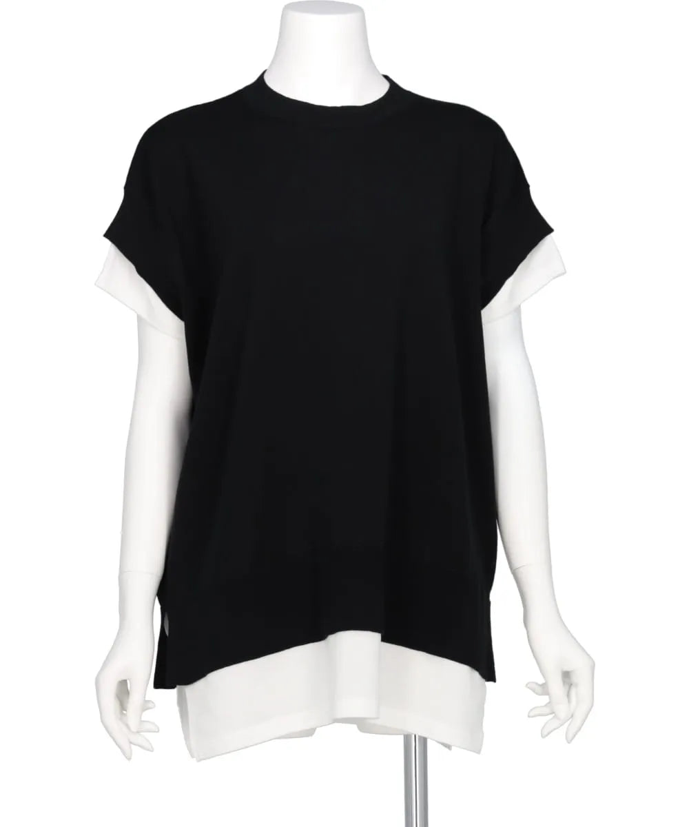 COOL POTTER KNIT LAYERED PULLOVER