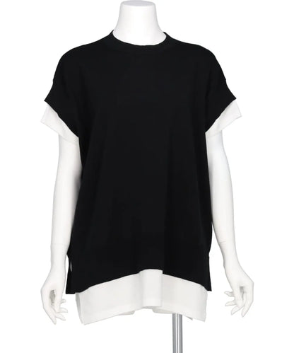 COOL POTTER KNIT LAYERED PULLOVER