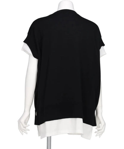 COOL POTTER KNIT LAYERED PULLOVER