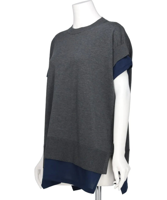 COOL POTTER KNIT LAYERED PULLOVER