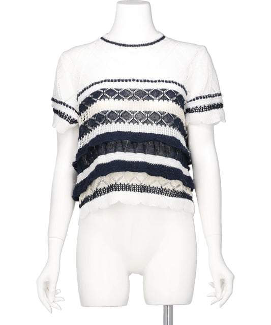 ODAKHA(オダカ) 2026SS CRAZY SHORT KNIT BASQUE OH26SS-KN11