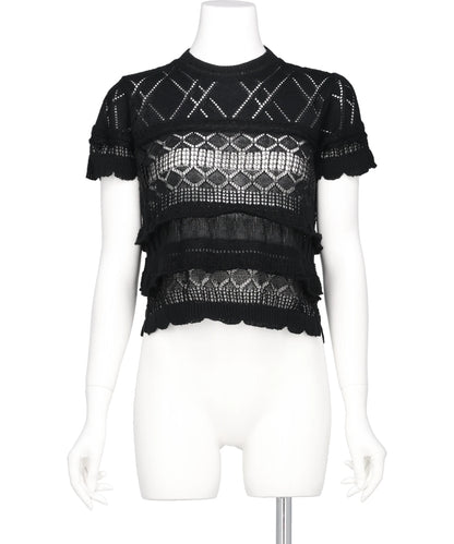 ODAKHA(オダカ) 2026SS CRAZY SHORT KNIT BASQUE OH26SS-KN11