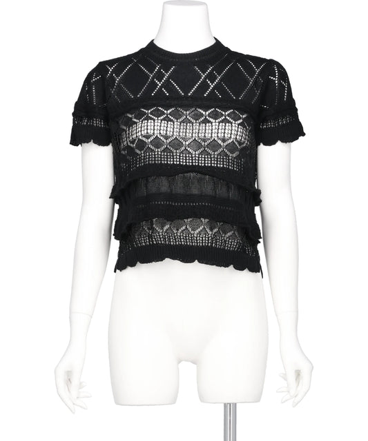 ODAKHA(オダカ) 2026SS CRAZY SHORT KNIT BASQUE OH26SS-KN11