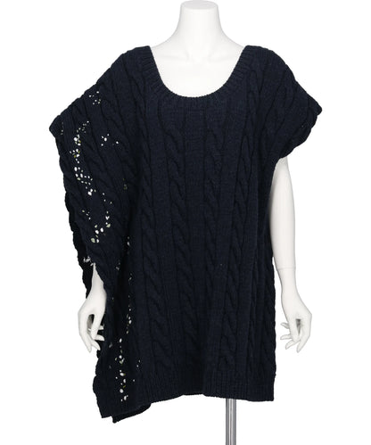 pillings(ピリングス)PS26AW-006-2 DISTRESSED KNIT VEST