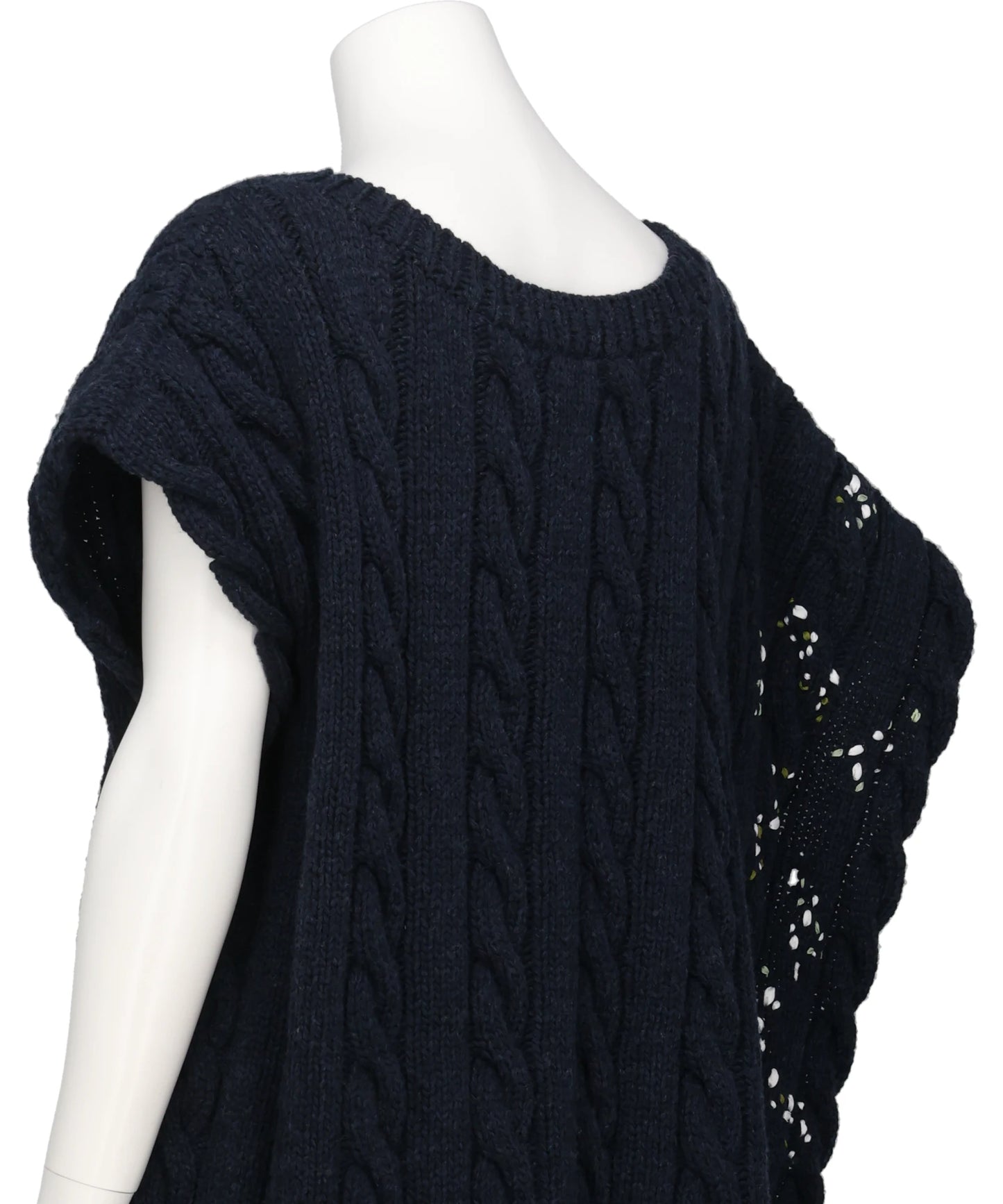 PS26AW-006-2 DISTRESSED KNIT VEST