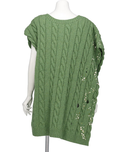 PS26AW-006-2 DISTRESSED KNIT VEST