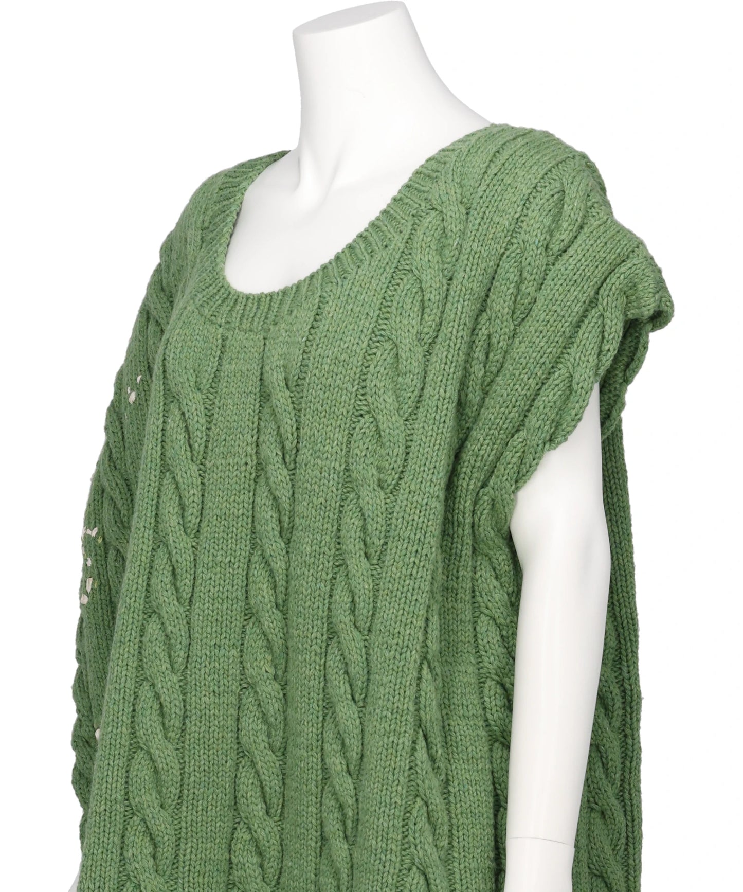 PS26AW-006-2 DISTRESSED KNIT VEST