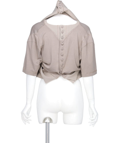 DEFORMED HOODED T-SHIRT