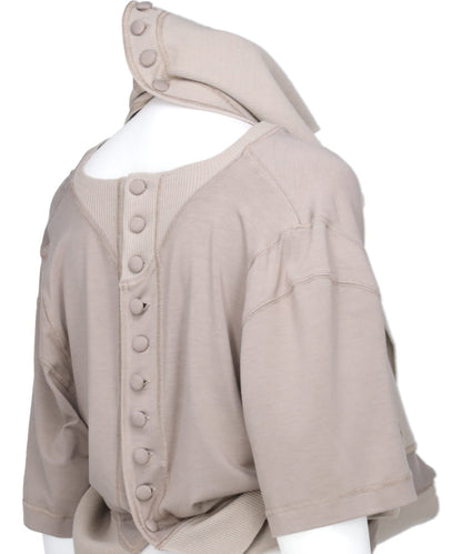 DEFORMED HOODED T-SHIRT