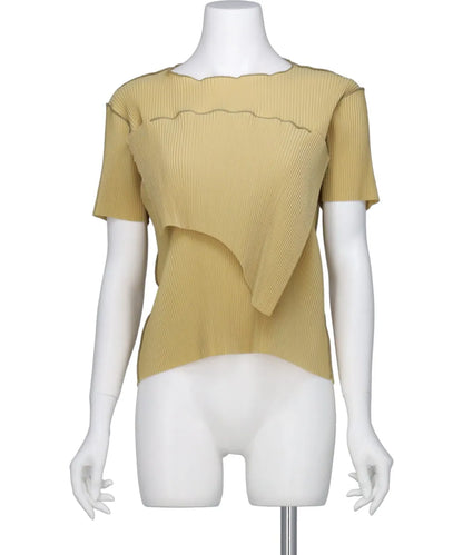 PEEPHOLE-BACK SHORT SLEEVE TOP