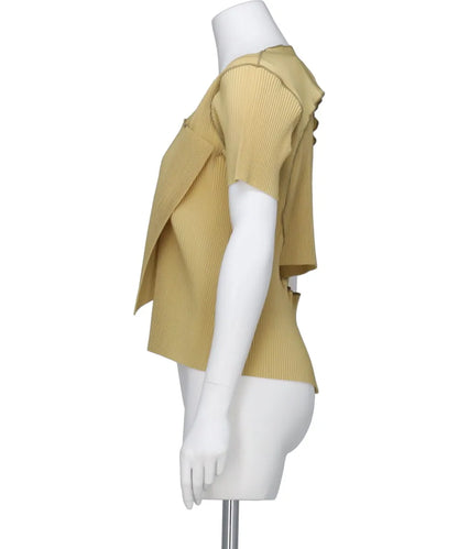 PEEPHOLE-BACK SHORT SLEEVE TOP