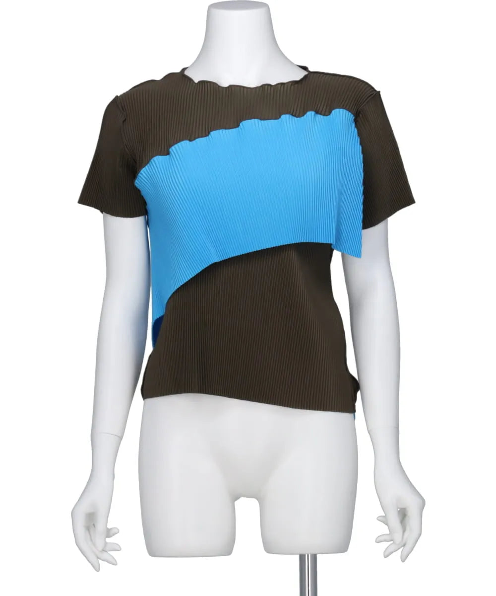 SPIRAL WAVE SHORT SLEEVE TOP