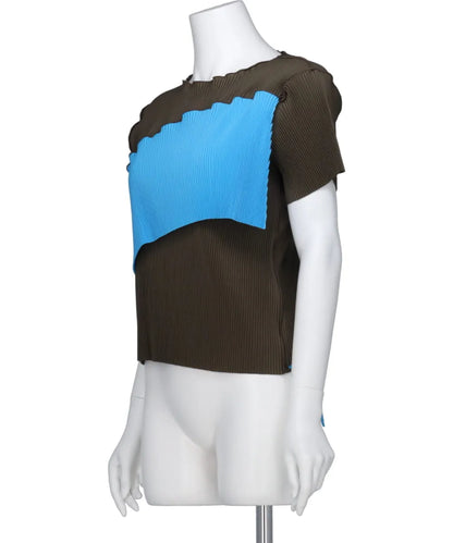 SPIRAL WAVE SHORT SLEEVE TOP