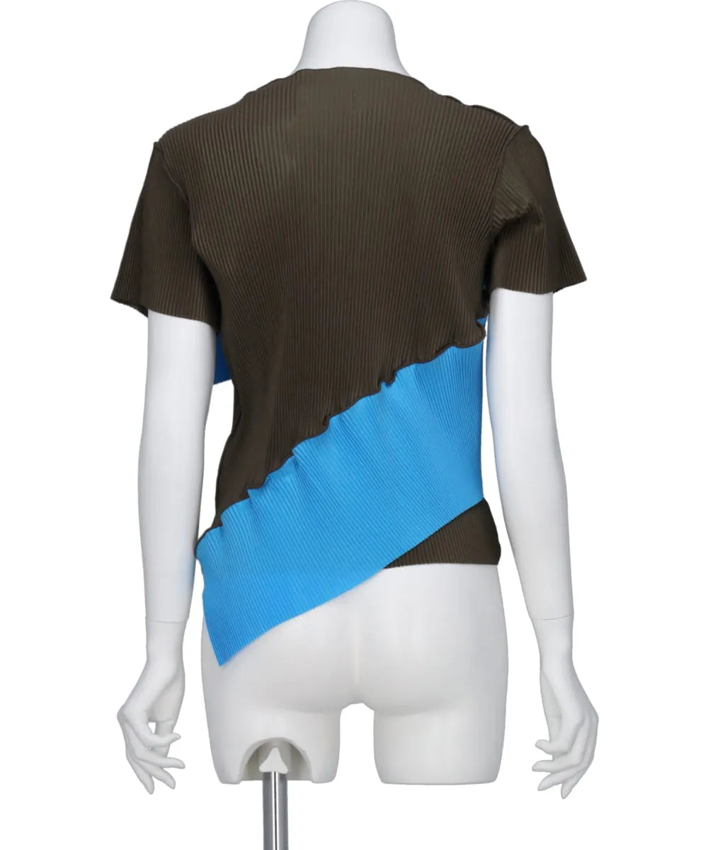 SPIRAL WAVE SHORT SLEEVE TOP