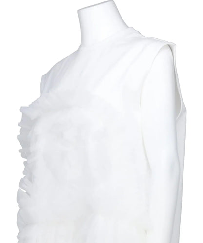 TULLE SLEEVELESS T-SHIRT