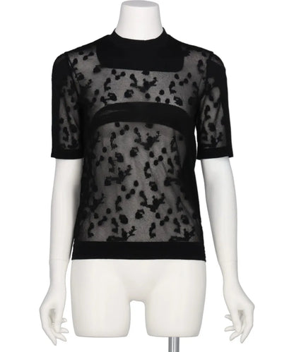 KNITTED CREW NECK TOP