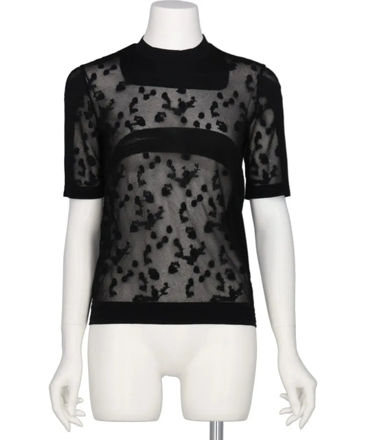 KNITTED CREW NECK TOP