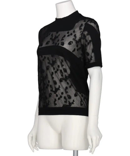 KNITTED CREW NECK TOP