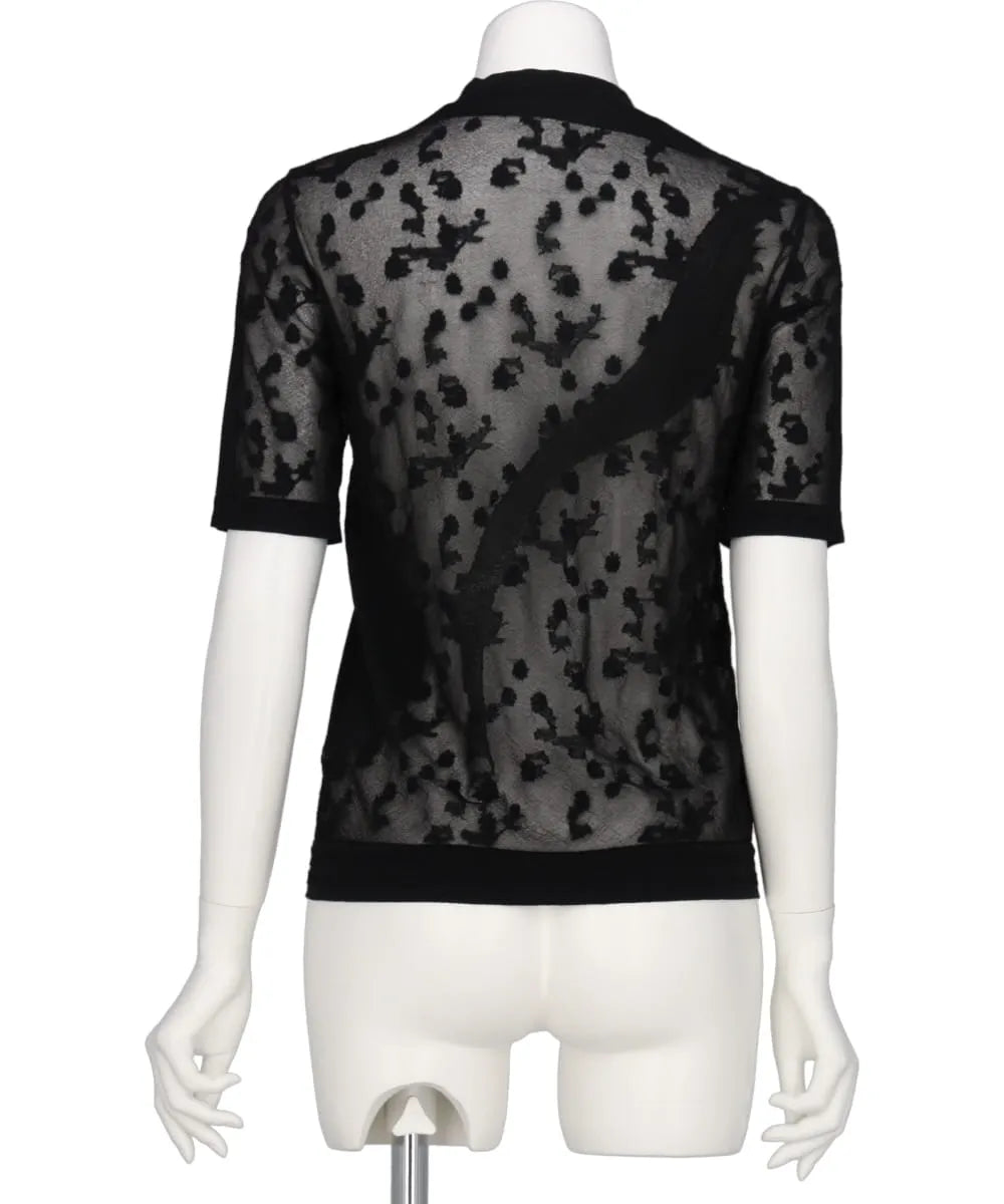 KNITTED CREW NECK TOP