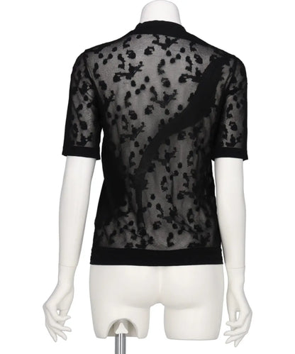 KNITTED CREW NECK TOP