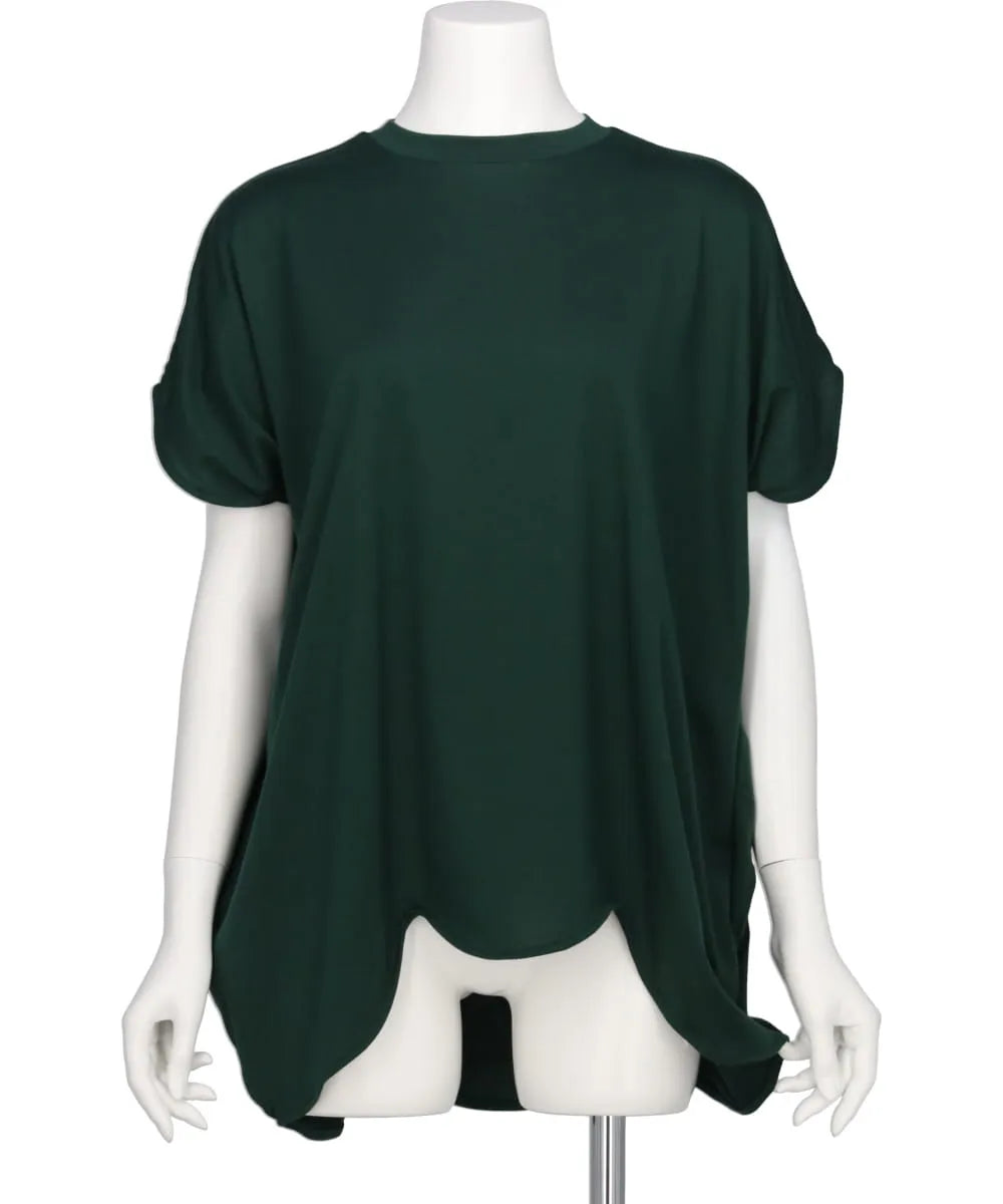 SUBIN JERSEY SCALLOP WIDE T/SH