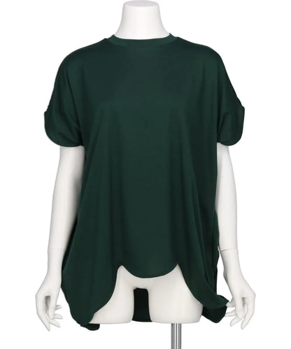 SUBIN JERSEY SCALLOP WIDE T/SH