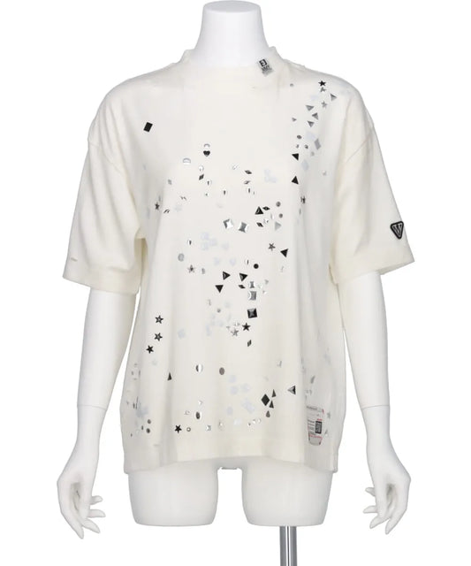 EMBELLISHED DISTRESSED TEE