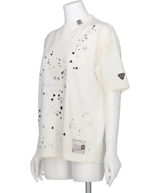 EMBELLISHED DISTRESSED TEE