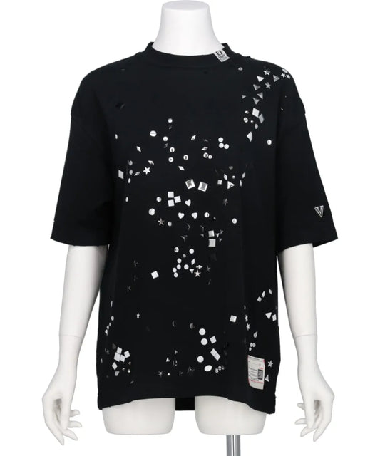 EMBELLISHED DISTRESSED TEE