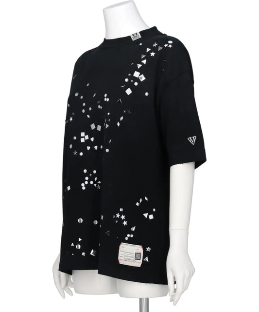 EMBELLISHED DISTRESSED TEE