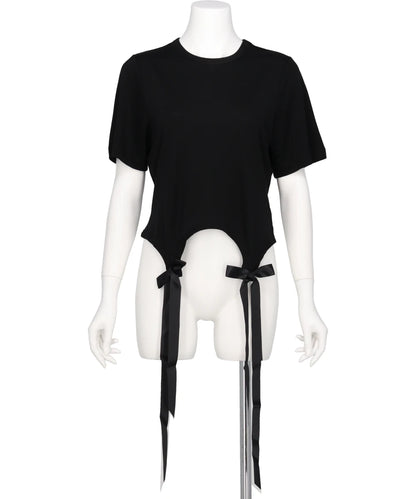 EASY SHORT SLEEVE T-SHIRT W/ BOW TAILS