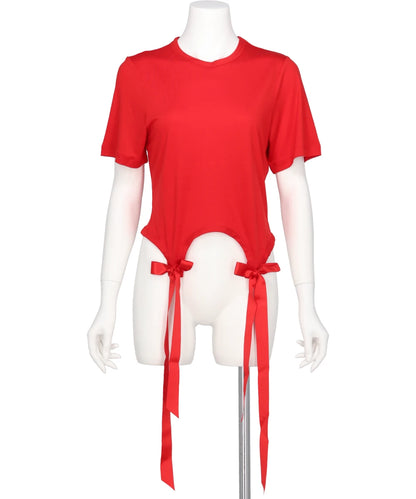 EASY SHORT SLEEVE T-SHIRT W/ BOW TAILS