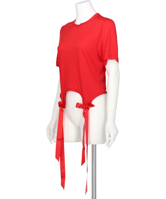 EASY SHORT SLEEVE T-SHIRT W/ BOW TAILS