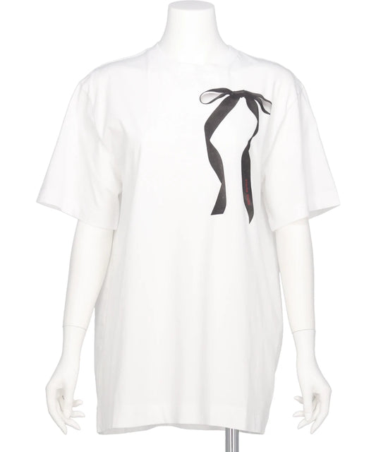 RIBBON BOW TAIL PRINT T-SHIRT