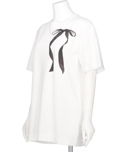 RIBBON BOW TAIL PRINT T-SHIRT