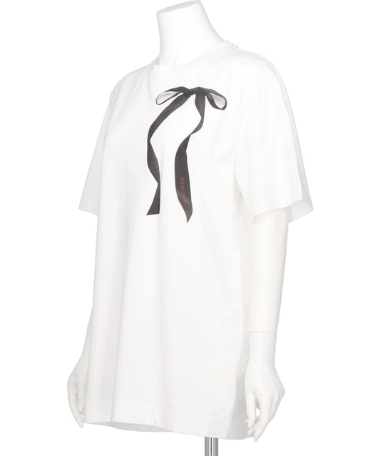 RIBBON BOW TAIL PRINT T-SHIRT