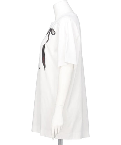 RIBBON BOW TAIL PRINT T-SHIRT