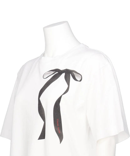 RIBBON BOW TAIL PRINT T-SHIRT
