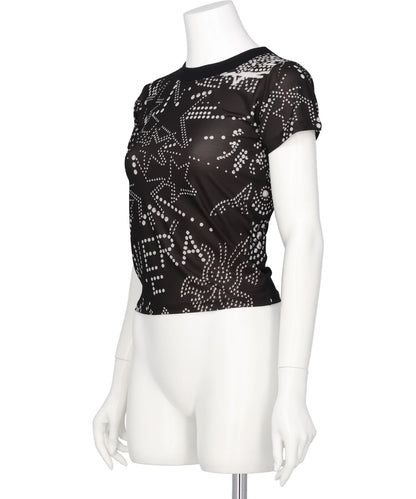 RHINESTUDS T SHIRT KNIT