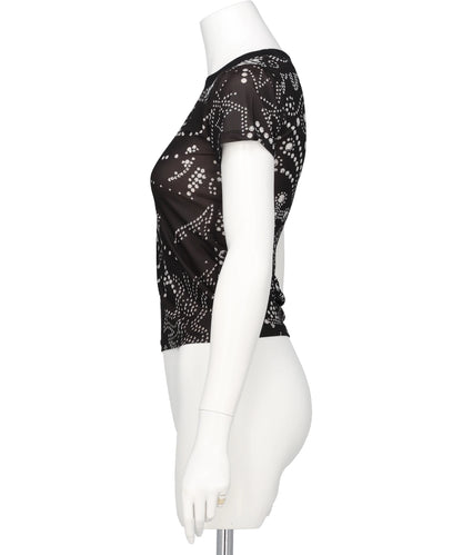 RHINESTUDS T SHIRT KNIT